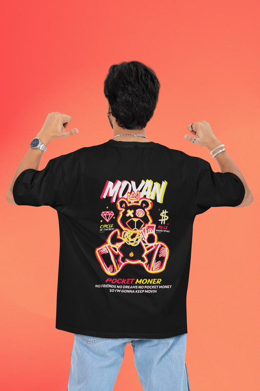 Movin’ Pocket Moner Oversized Tee