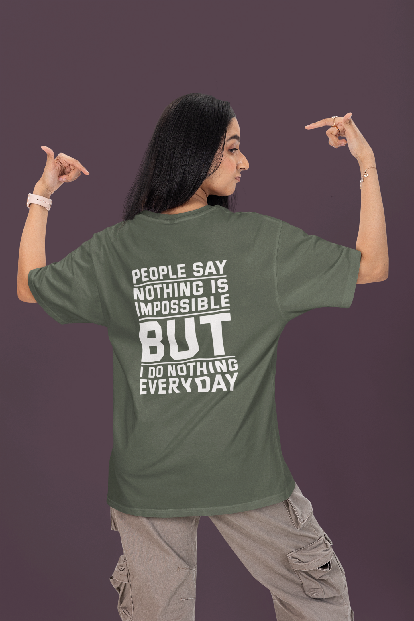 Do Nothing Puffed Oversized Tee