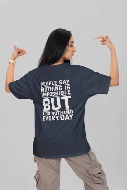 Do Nothing Puffed Oversized Tee