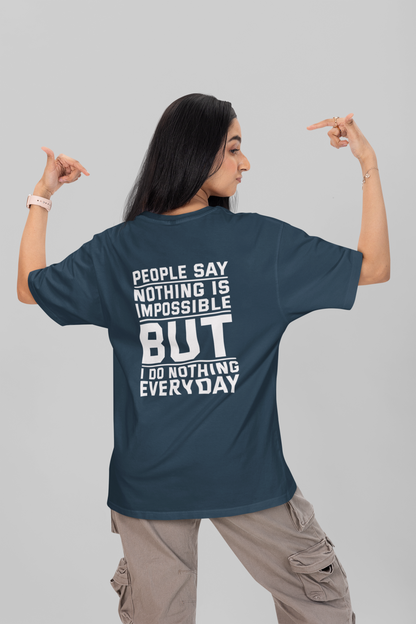 Do Nothing Puffed Oversized Tee