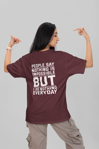 Do Nothing Puffed Oversized Tee