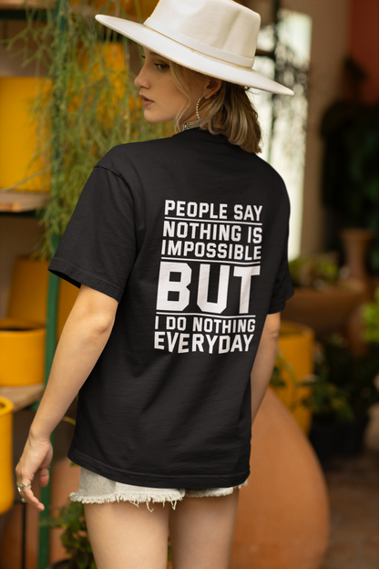 Do Nothing Puffed Oversized Tee