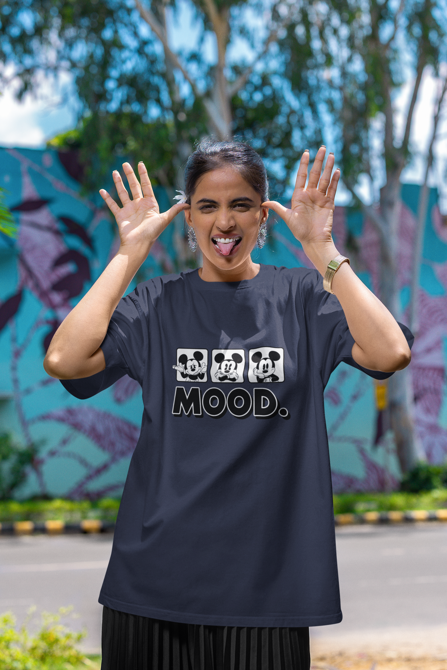 Mood Expression Oversized Tee