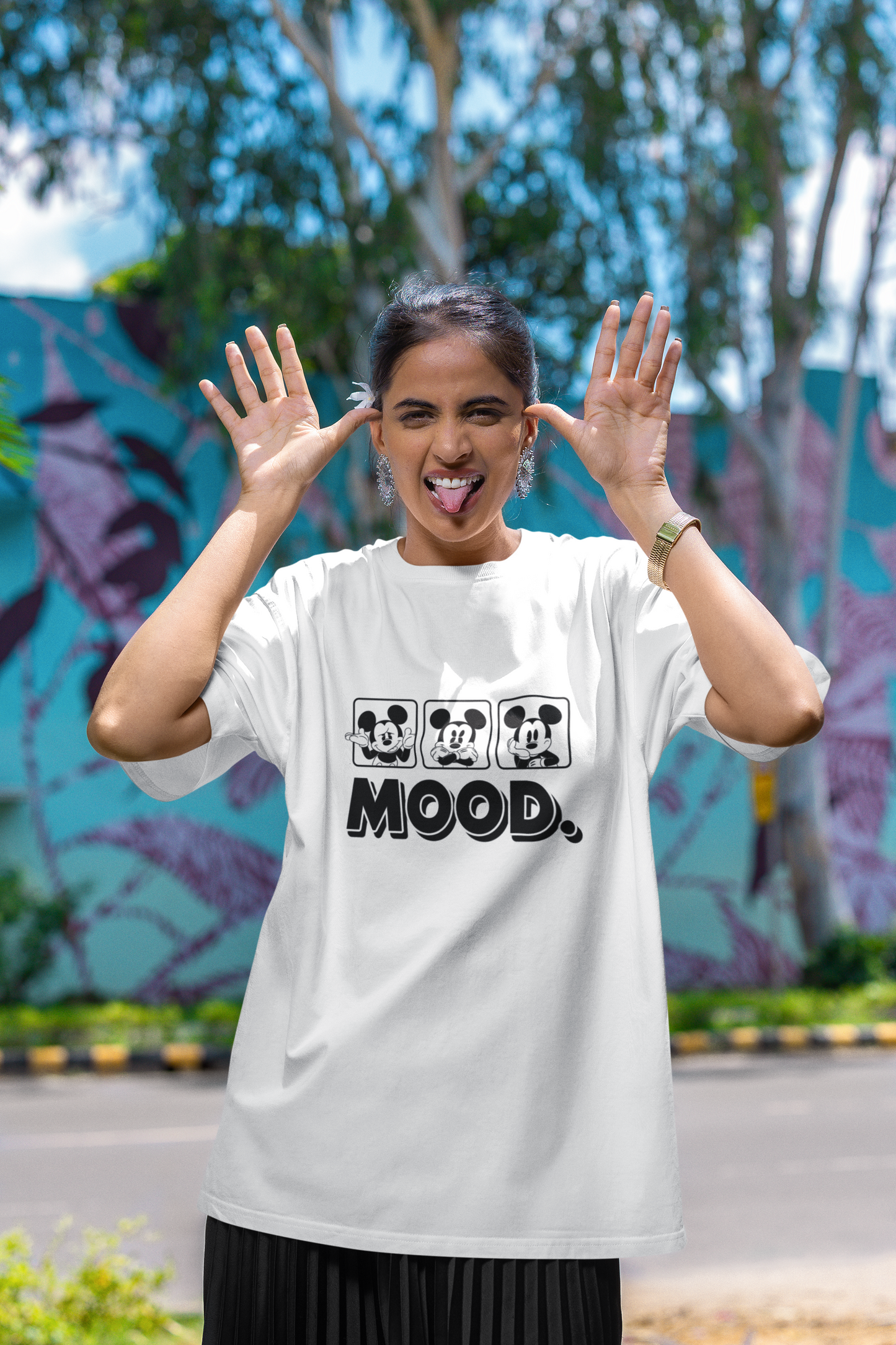 Mood Expression Oversized Tee